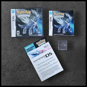 Nintendo DS Pokemon Diamond Replacement Case Manual Inserts Travel Cases NO GAME